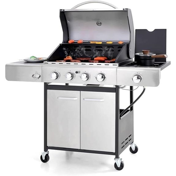 Sophia & William 4-Burner Propane Gas BBQ Grill
