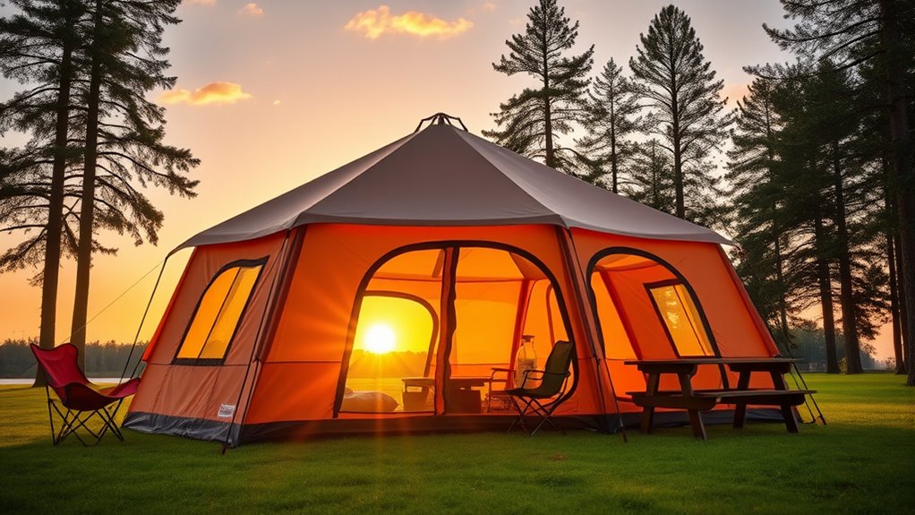 spacious weatherproof easy setup