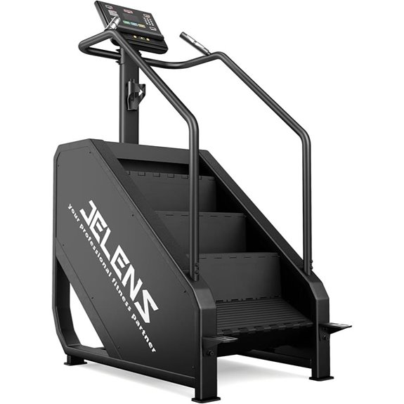 Commercial Stair Climber with Resistance Levels and LED Screen