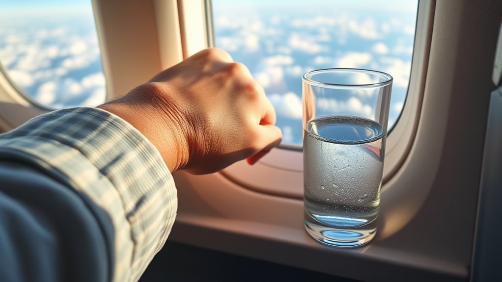 stay hydrated during flights