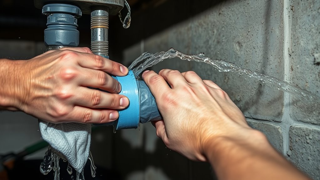 stop burst pipe emergency