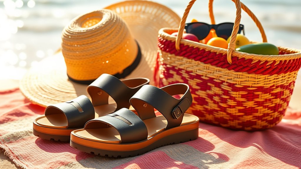 supportive breathable summer footwear