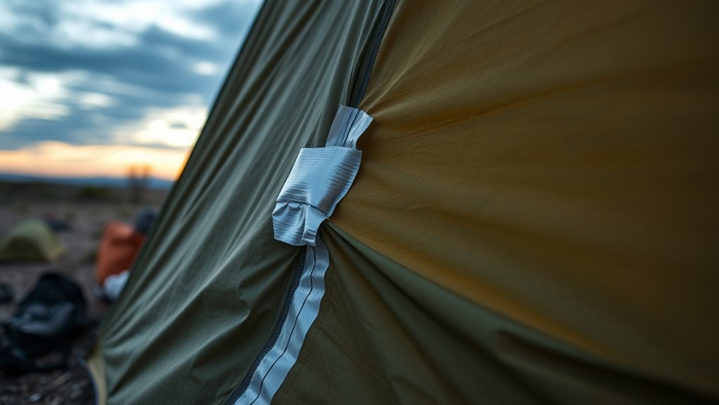 temporary duct tape repair