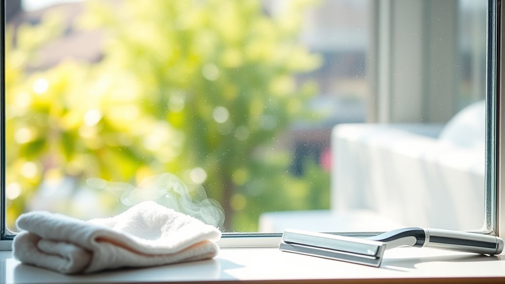 thorough drying and polishing