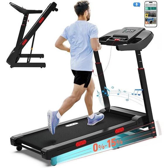 CIIHI Treadmill with Auto Incline and Voice Control