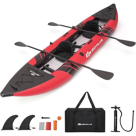 Goplus 2-Person Inflatable Kayak with Accessories