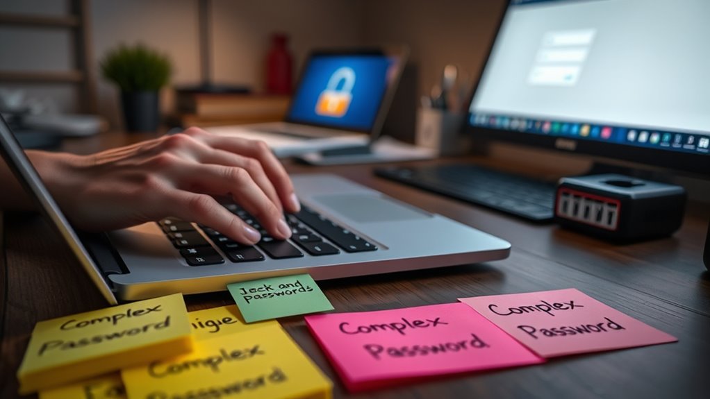 use strong unique passwords