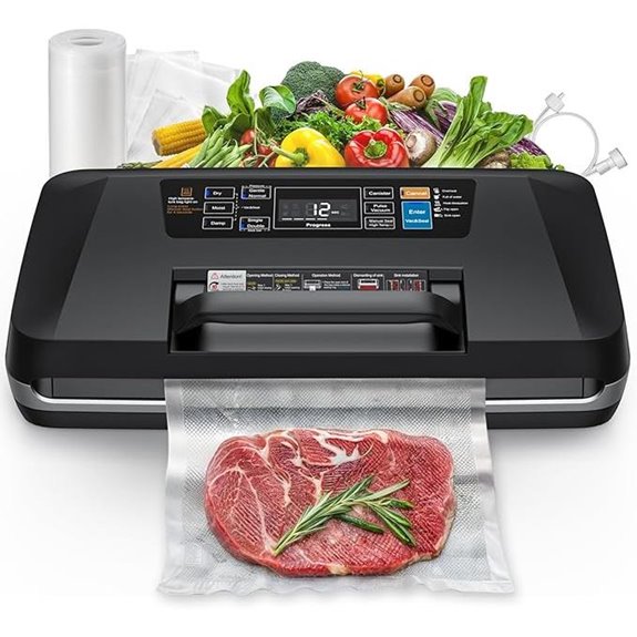 95kPa Vacuum Sealer with Built-in Cutter and Bags