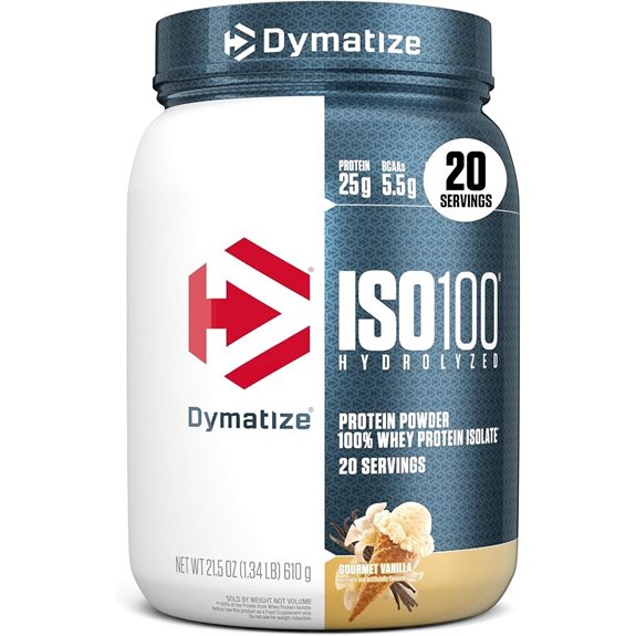 Dymatize ISO100 Vanilla Whey Protein Powder (20 Servings)