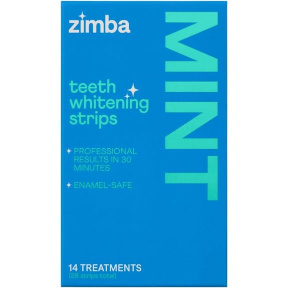 Zimba Vegan Teeth Whitening Strips (14-Day Mint)