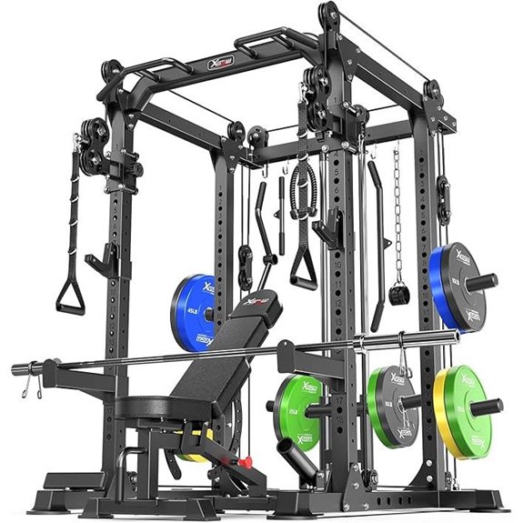 Multi-Function Power Rack with Crossover System