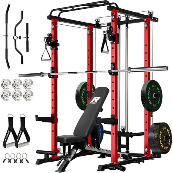 RitFit Power Cage with Attachments and Weight Storage