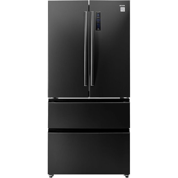 Vevor French Door Refrigerator 18.9 Cu. Ft. Black