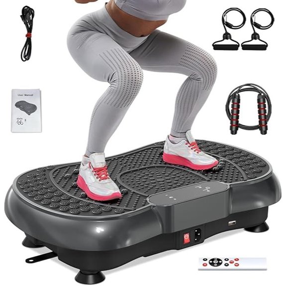Bigzzia Vibration Plate Exercise Machine with Remote