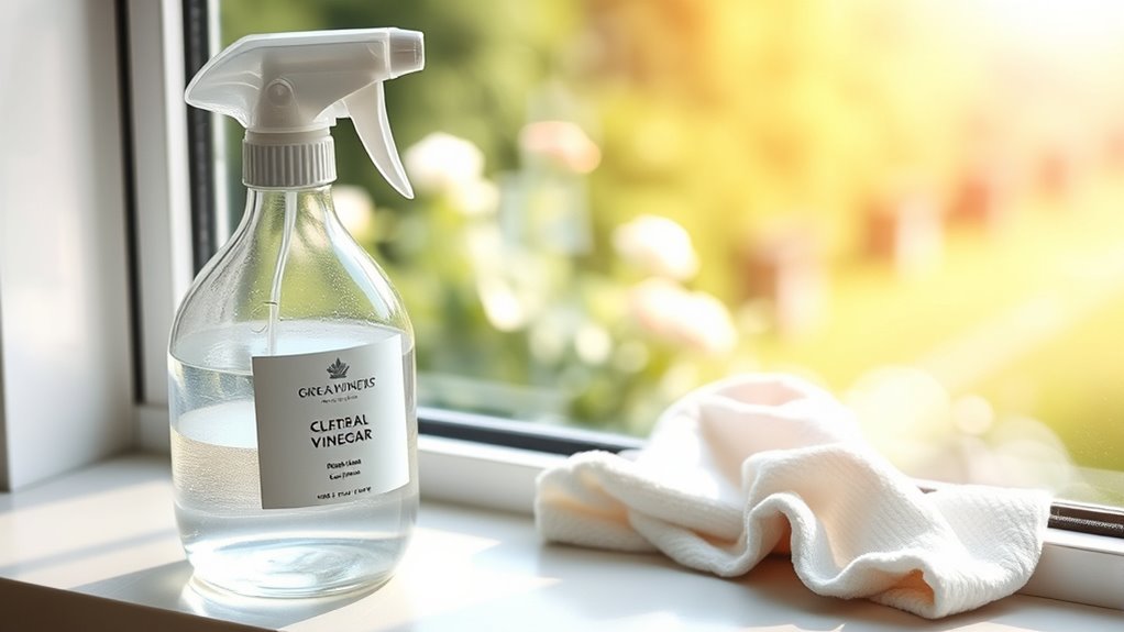 vinegar for streak free shine