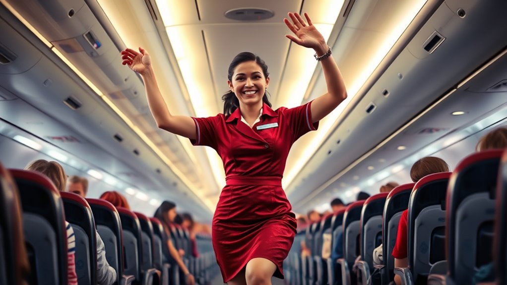 viral flight attendant twerk