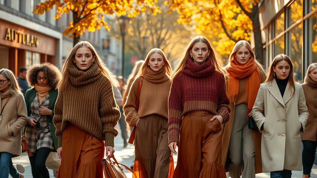 warm earthy autumn hues