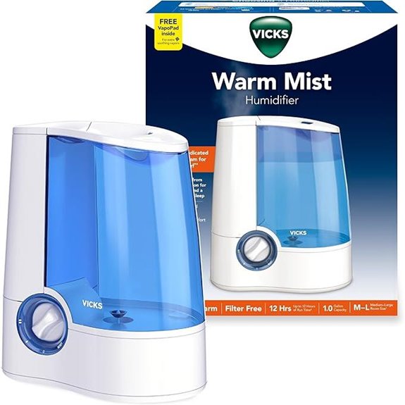 Vicks Warm Mist Humidifier for Bedroom and Large Room