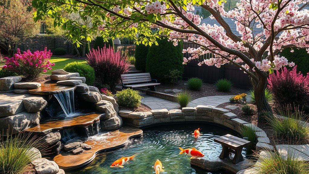 water features create tranquility
