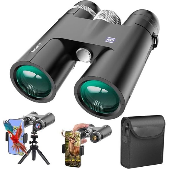 18x50 Waterproof Binoculars with Phone Adapter & Tripod