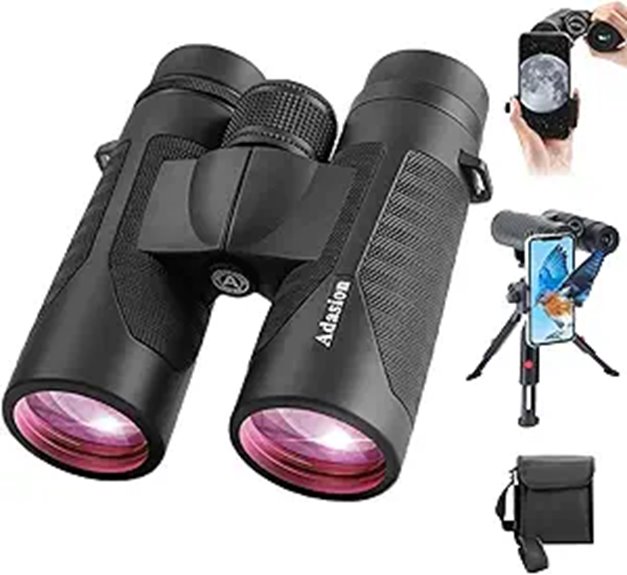 12x42 HD Waterproof Binoculars with Phone Adapter