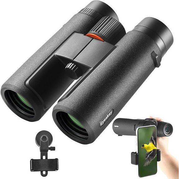 8x42 Waterproof Binoculars with Smartphone Adapter