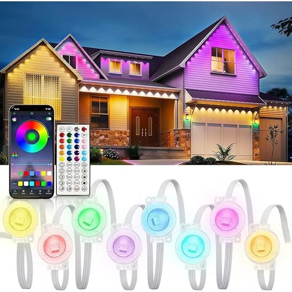500FT RGB Waterproof Outdoor LED Eaves Lights