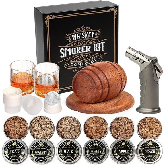 Whiskey Smoker Kit with Torch and Flavors