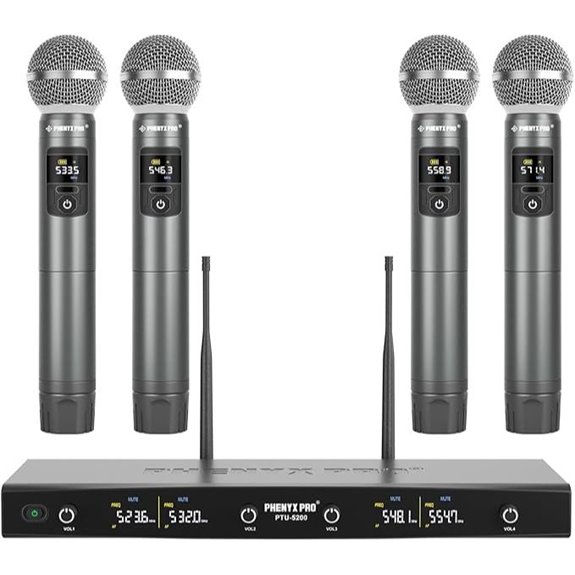 Phenyx Pro 4-Channel Wireless Microphone System