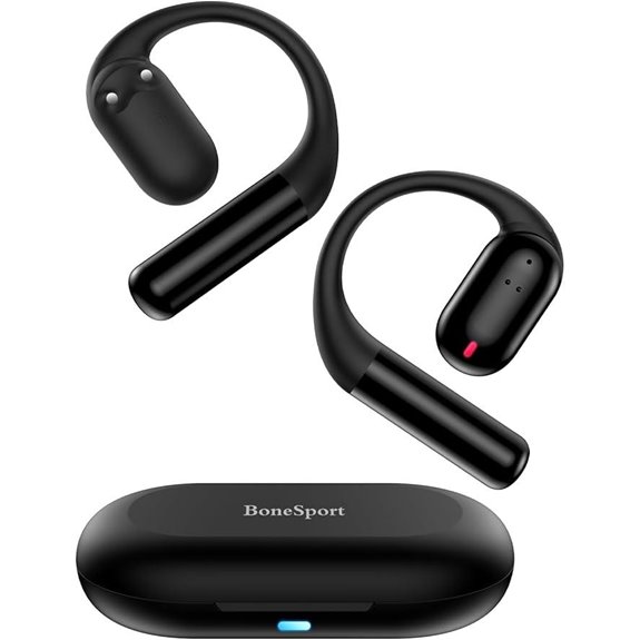 Bone Conduction Wireless Headphones with Mic and Earhook