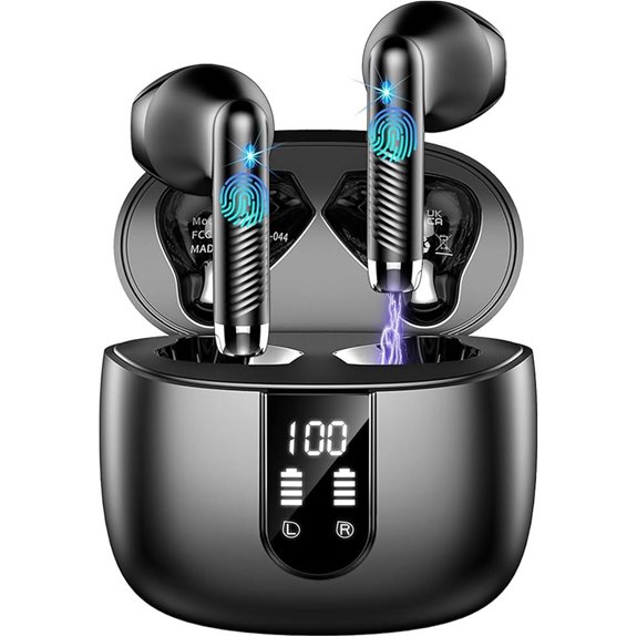 Wireless Bluetooth Earbuds with Noise Cancelling Mic