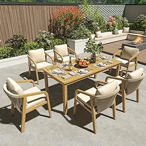 Wisteria Lane 7-Piece Patio Dining Set with Cushions