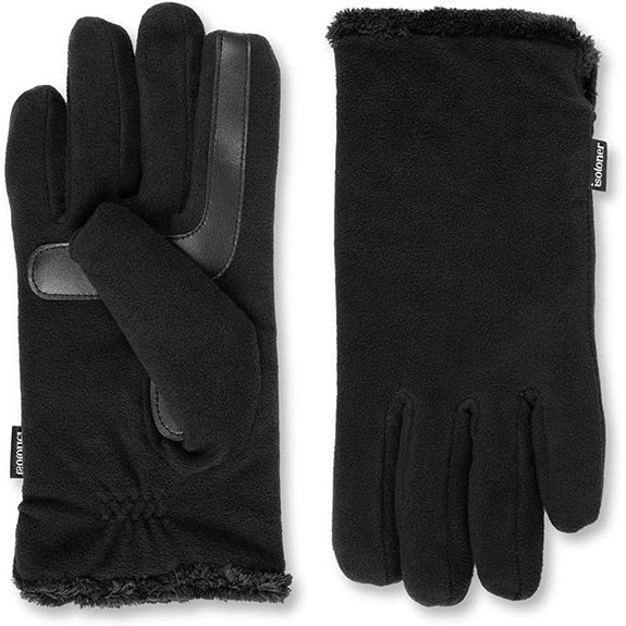Isotoner Women's Fleece Gloves with Touch Tech