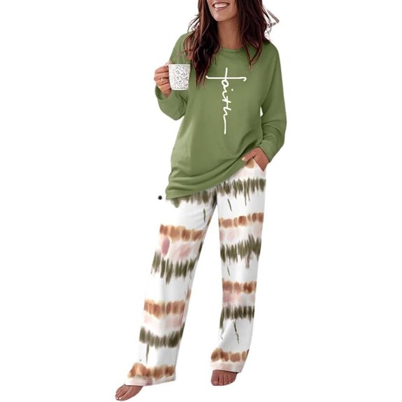 CHICME Women's Pajamas 2-Piece Lounge Set