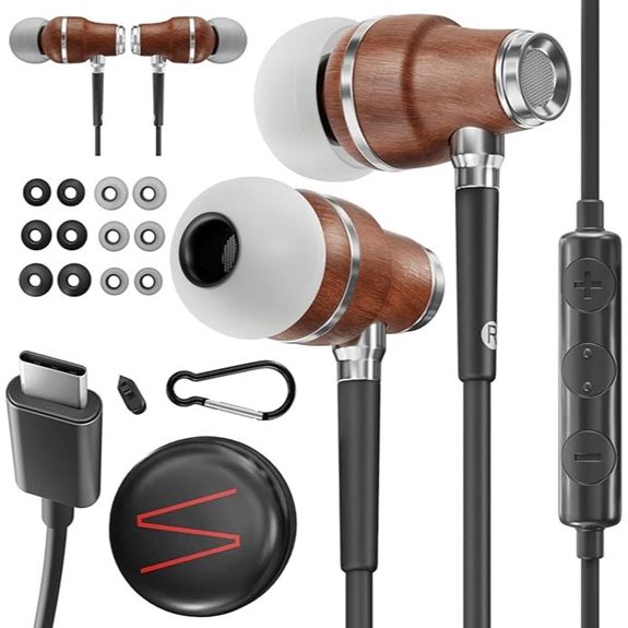 Symphonized Wooden Wired Earphones for iPhone & Android