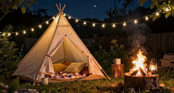 authentic backyard camping experience