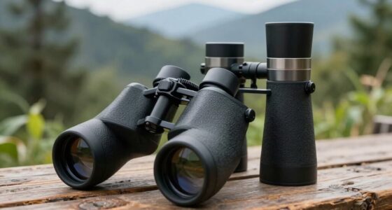 comparing binoculars and scopes