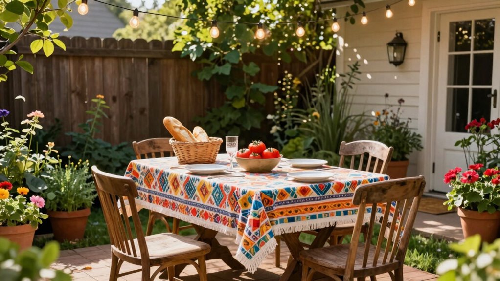 create inviting outdoor dining areas