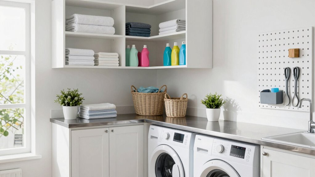 eco friendly organized laundry space