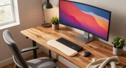 ergonomic desk setup