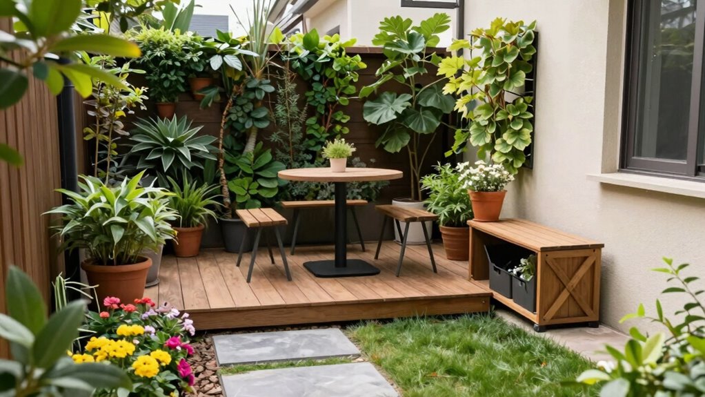 maximize small outdoor space