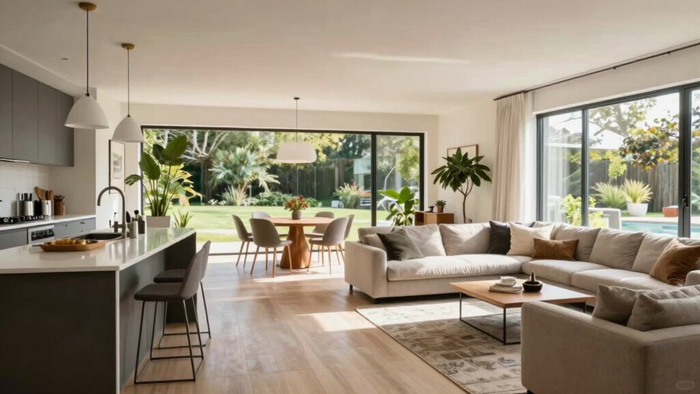 open bright functional living