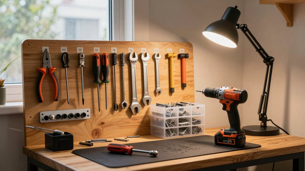 organized accessible space efficient workspace