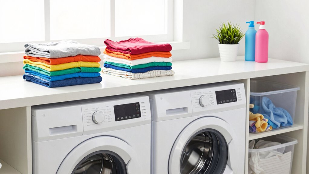 organized consistent laundry routine