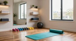 organized inspiring workout space