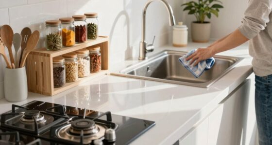 organized kitchen reset habits