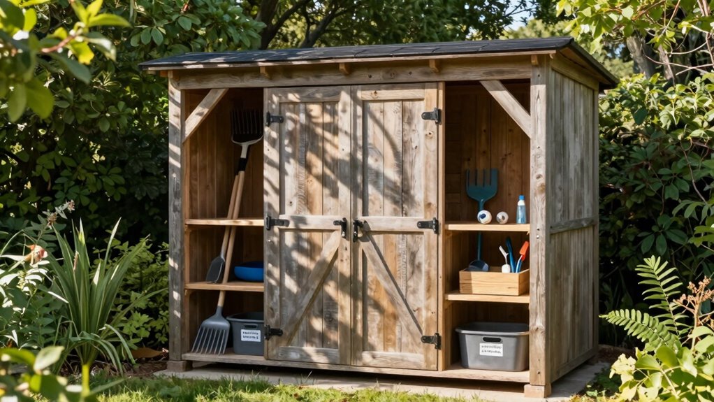 outdoor shed storage planning