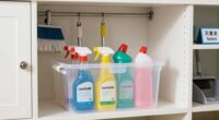 safe cleaning supply storage