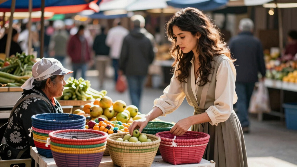 Bustling Street Culture Marketplaces