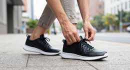 Leather Running Sneakers